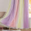 Rideaux arc-en-ciel pour chambre d'enfant - occultant, 1 panneau avec décalcomanies murales licorne-1075178217-1075178208