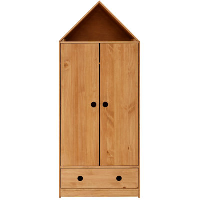 Antunez 2 Door Solid Wood Wardrobe