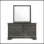 Miroir de style moderne en bois (seulement miroir)-132360019