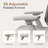 Nouhaus Airex Ergonomic Office Chair, High Back Home Desk Chair with Headrest, 3D Armrests, 3-Level Tilt Backrest and Wide Cushion, Big and Tall Mesh Chairs, Gray Task Chair-561161495
