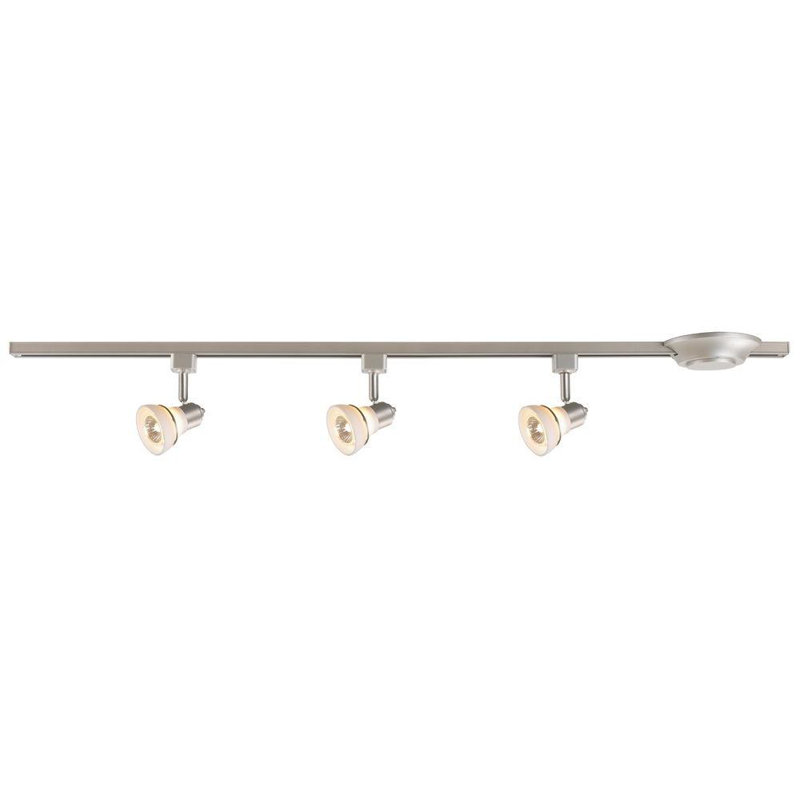 Ensemble de rail d'éclairage 44 po 3 lumières, Argent