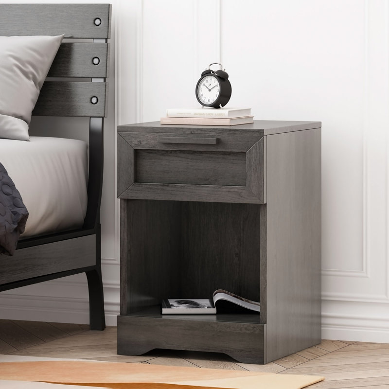 Table de chevet Delaney, Gris