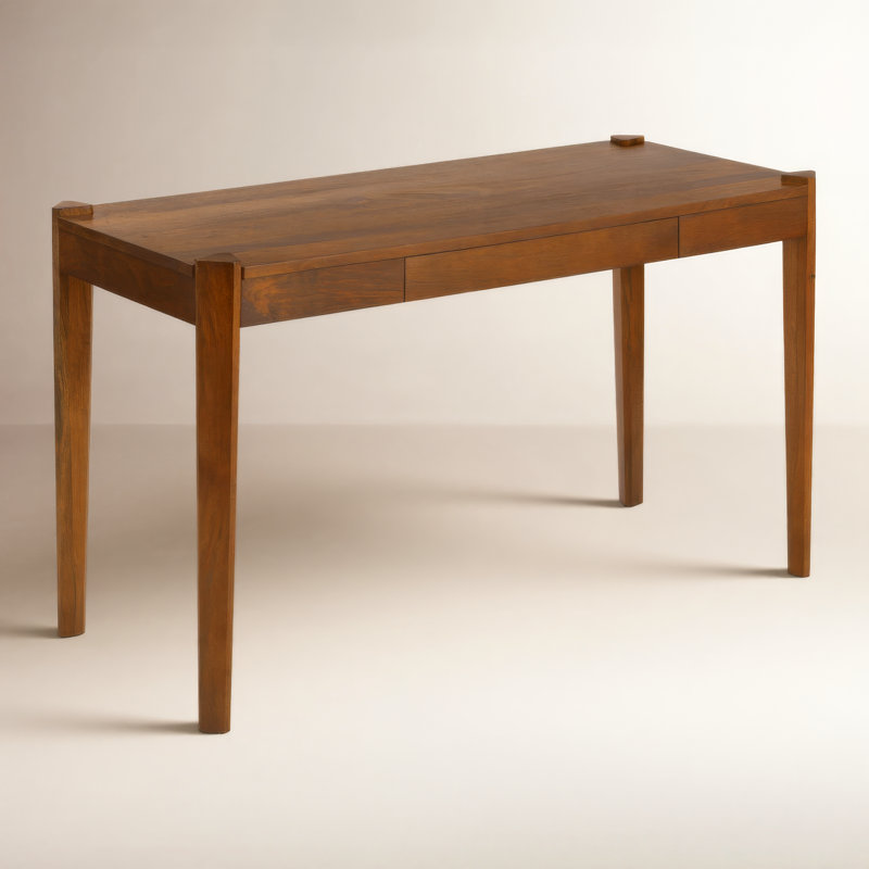 Bureau d'écriture en bois massif Tay, Noyer