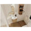 Meuble-lavabo à fermeture en douceur avec lavabo et support de rangement, 16 po pour petite salle de bain-1670856356