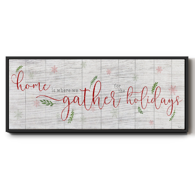 Holiday Gather - Toile encadrée, H 8 po x l 20 po
