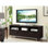 Console de télévision 60 po en cappuccino - Design moderne avec support de rangement pratique conçu pour les espaces de vie