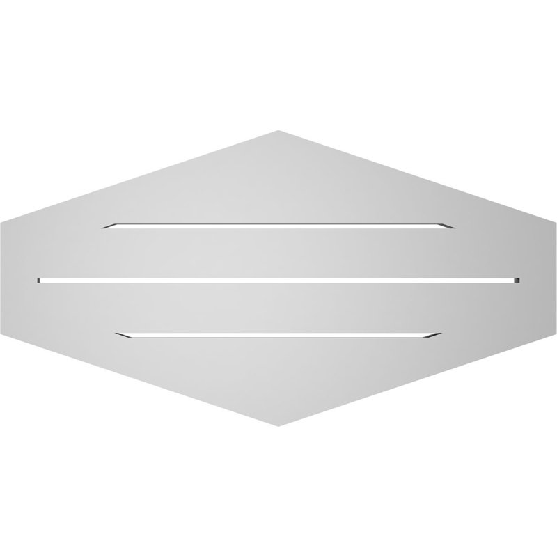 Pente verticale verticale en uréthane 4 pi, H 16 po x l 30 po x P 1,5 po