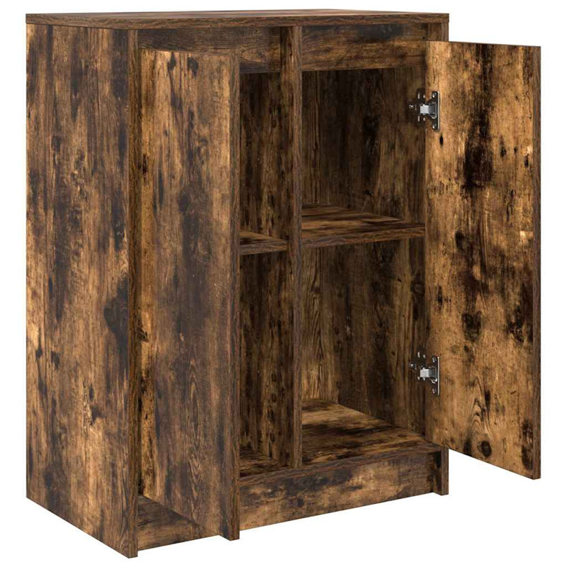 Sideboard 57X34x76 Cm Engineered Wood, Smoked Oak
