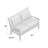 Brunswick 52'' Wide Rectangle Teak Loveseat with Cushions-203676845-151940973