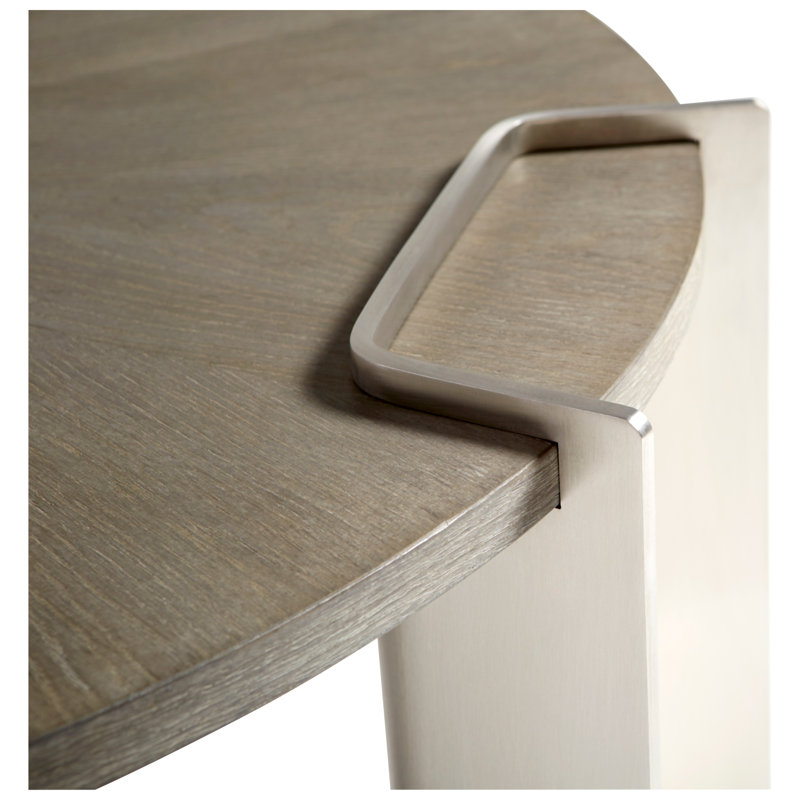 Arca Solid Wood Top End Table
