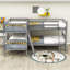 Twin Over Twin L-Shaped Bunk Beds with 2 Ladders-69052564