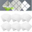 Feuilles de miroir flexibles, 16 pièces, carreaux de miroir carrés, autocollants muraux, décalcomanie 3D, mosaïque, 14,8 x 14,8 cm