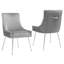 Chaise d'appoint rembourrée en velours avec pieds argentés -2078051679-2029679293