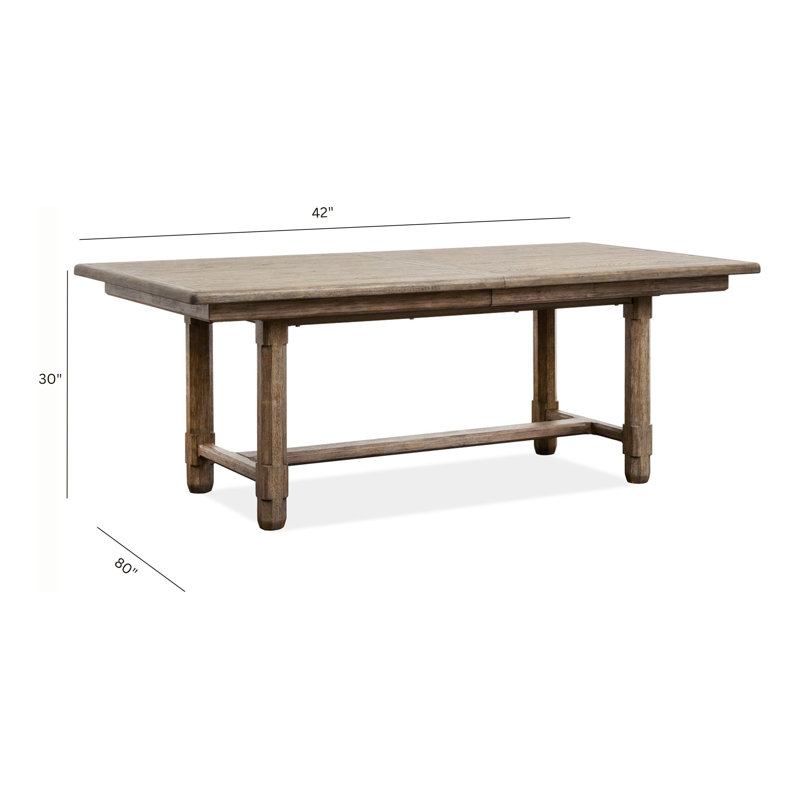 Table de salle à manger extensible rectangulaire