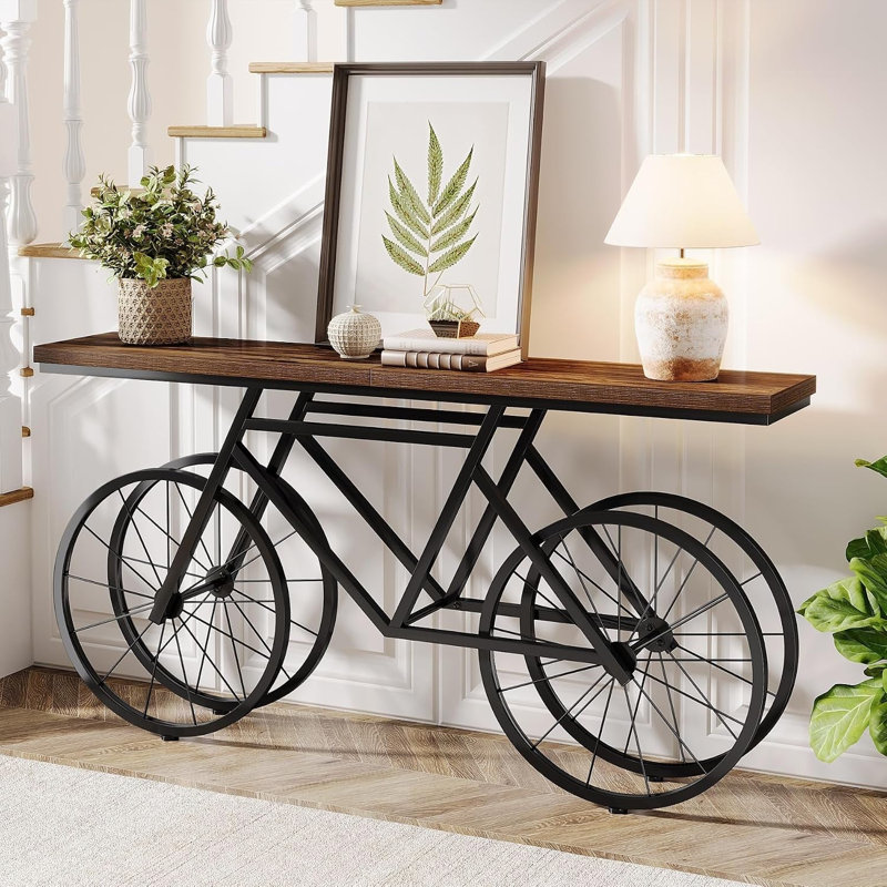 Tribesigns Industrial Wood Console Table
