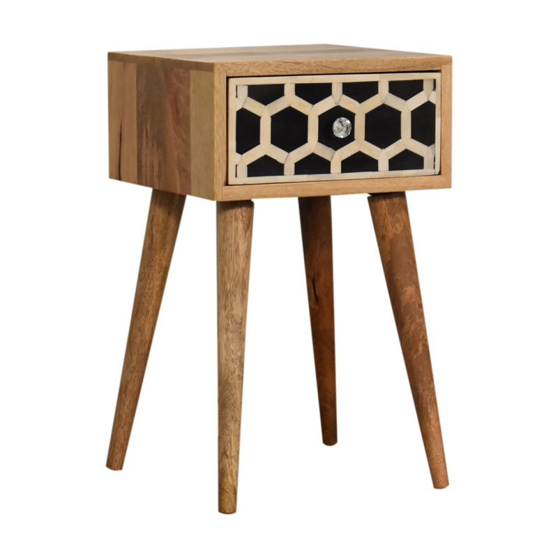 Table de chevet en bois massif Chadly