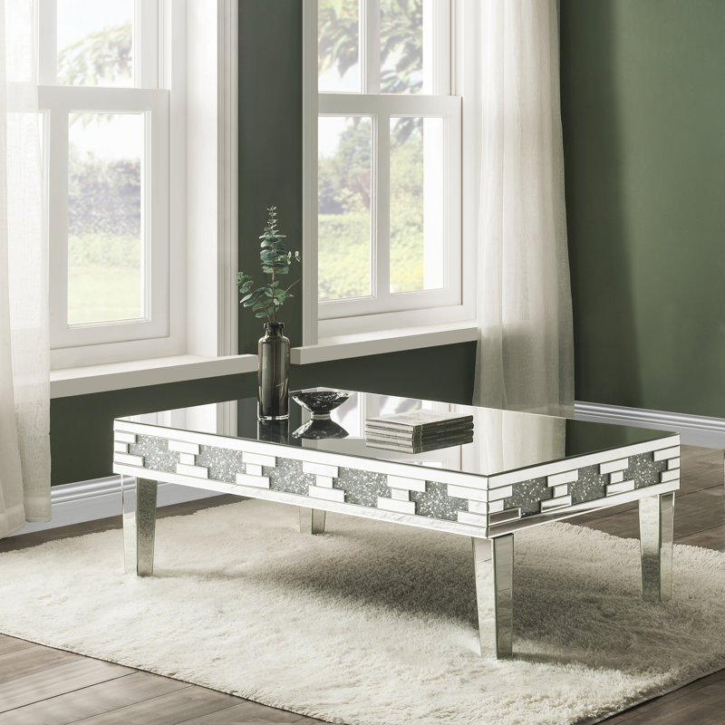 Jale Rectangle Coffee Table in Mirrored