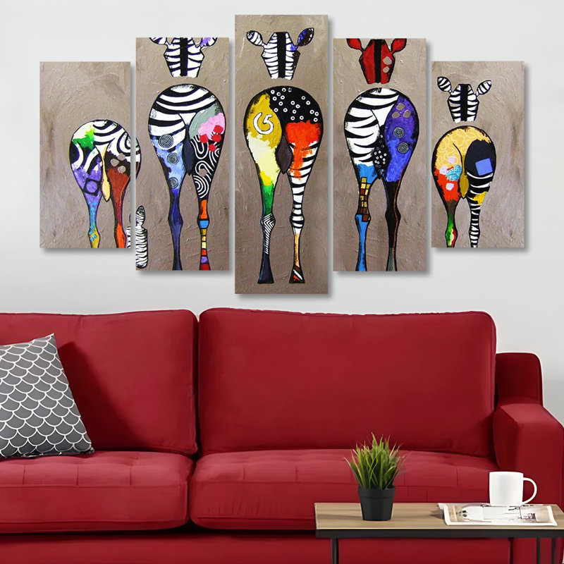 Stunning 5-Piece Decorative MDF Wall Art Set, 39.4 x 23.6 inches | 100% MDF with 0.1 inch Thickness, UV Digital Printing | Perfect for Living Room, Bedroom & Office Decor, Stylish & Eye-Catching Design