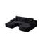 Modern Modular Sectionals With Plush Fabric Upholstery For Home