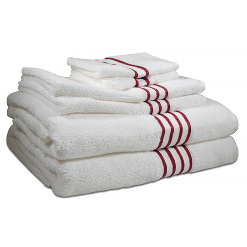 Ensemble de serviettes 6 pièces 100% coton, Baie