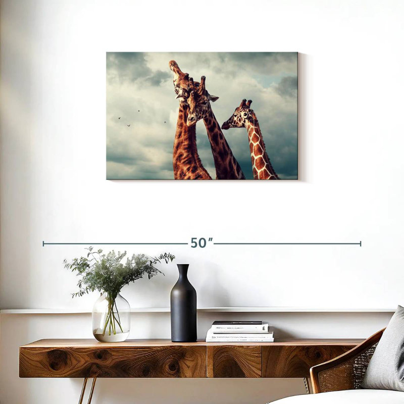 Brampt Giraffe Family Bonding, 20" H x 30" W