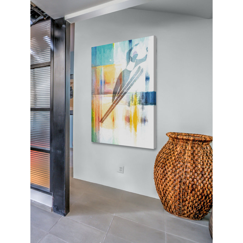 " Ski Jump ", 45" H x 30" W x 1.5" D