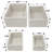 Sorbus Stackable Storage Woven Paper Rope Baskets 4-Piece Set-2080341861