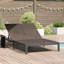 Chaise longue en rotin brun-1580627736