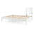 Stella Solid Wood Slat Bed,Queen, White