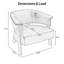 Fauteuil à oreilles en similicuir de qualité supérieure avec pieds en bois massif-132397967