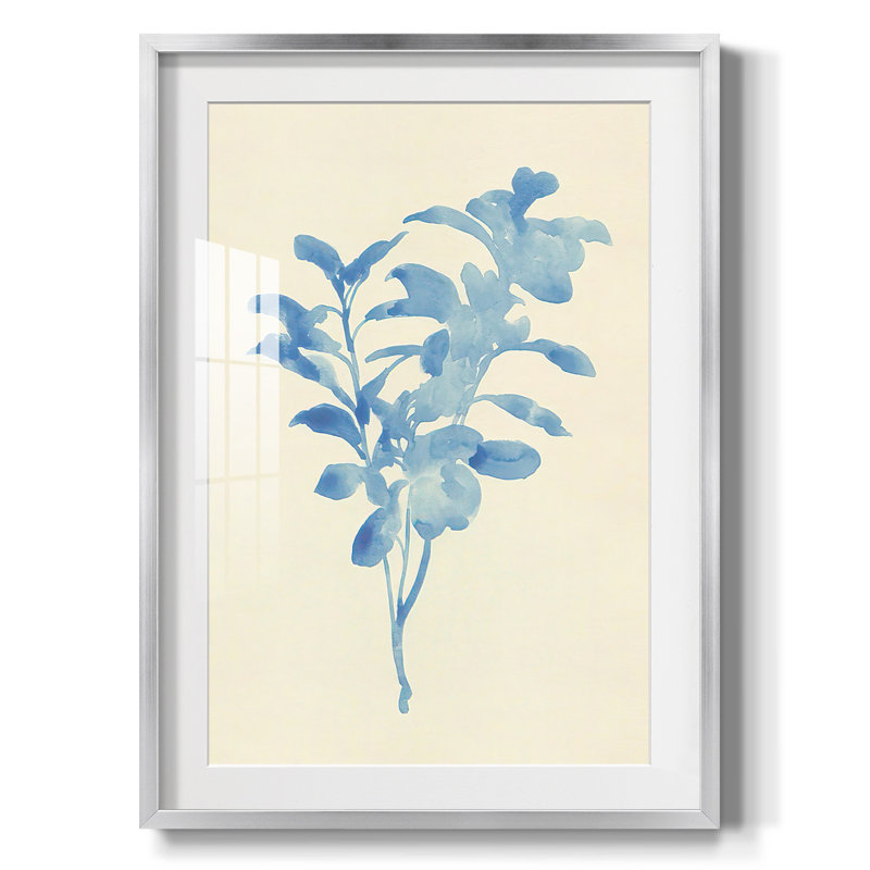Verditer II - toile encadrée de qualité supérieure - prête à être accrochée, 20" H x 16" W x 1'' D, Papier avec cadre argenté