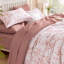 Ensemble de couette fleurie pour lit queen, parure de lit à fleurs roses, ensemble de lit fleuri vintage doux, couette légère toutes saisons-133774719-133774720