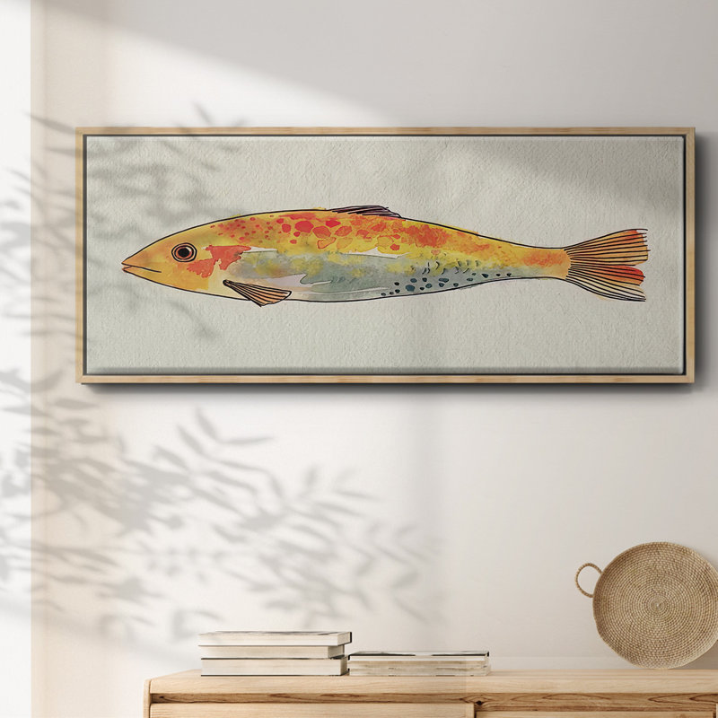Fanciful Fish II- Framed Canvas
