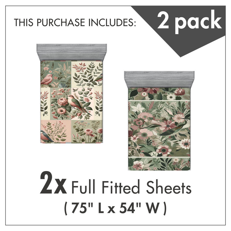 Ensemble de draps-housses Ambesonne, Drap-housse de taille double