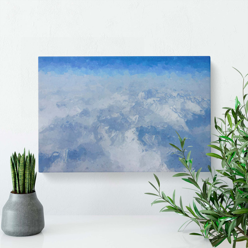 View of the Alaskan Mountains in Abstract - Wrapped Canvas, 50cm H x 76cm W x 3cm D