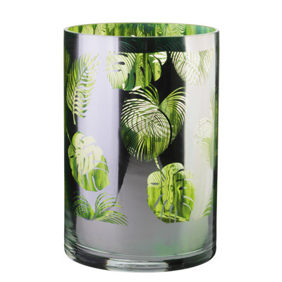 Tropical Leaves Hurricane Lamp