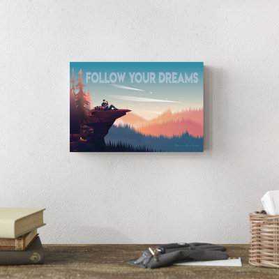 «Follow Your Dreams» par Omar Escalante, impression sur toile tendue