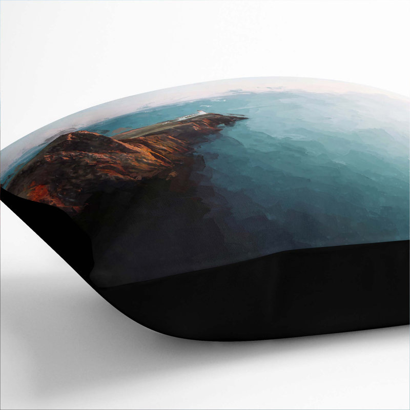 Square Cushion, Black, 55cm H x 55cm W x 20cm D