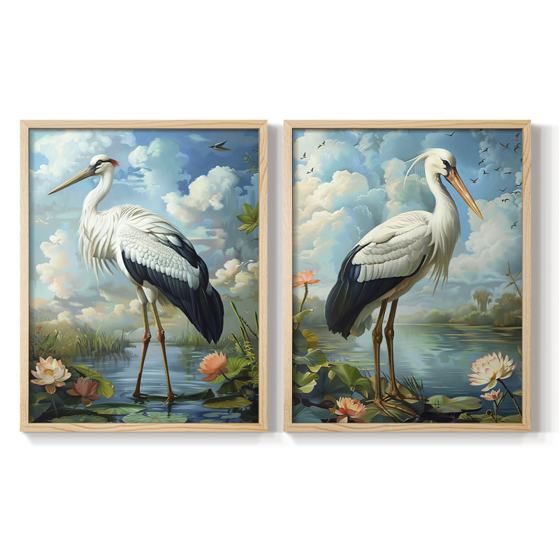 ANIMALS Series CI-Premium, reproduction encadrée prête à accrocher - aucun clou requis - aucun clou requis, Bois naturel