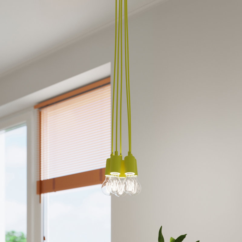 Borofsky - Light White Pendant, Yellow, 3 Lights