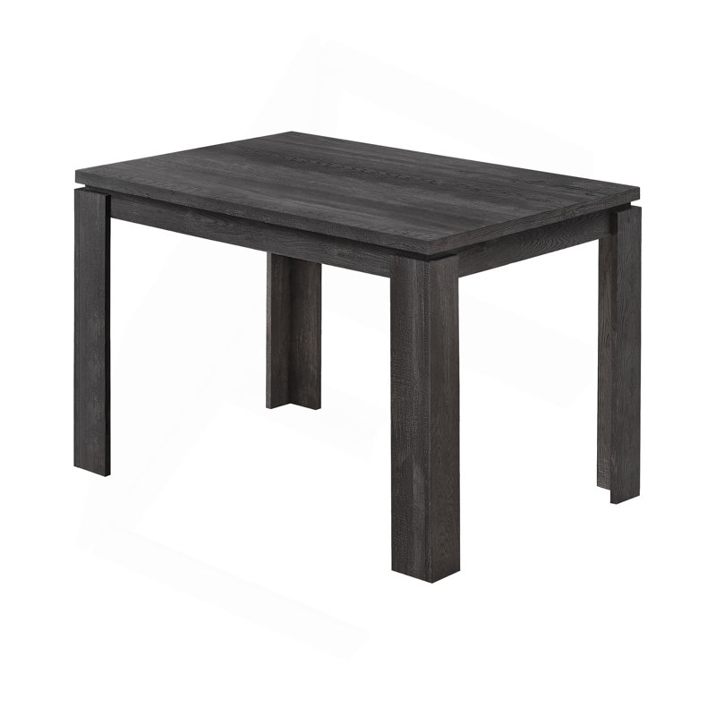 Dining Table, 48" Rectangular, Small, Kitchen, Dining Room, Laminate, Contemporary, Modern, Black