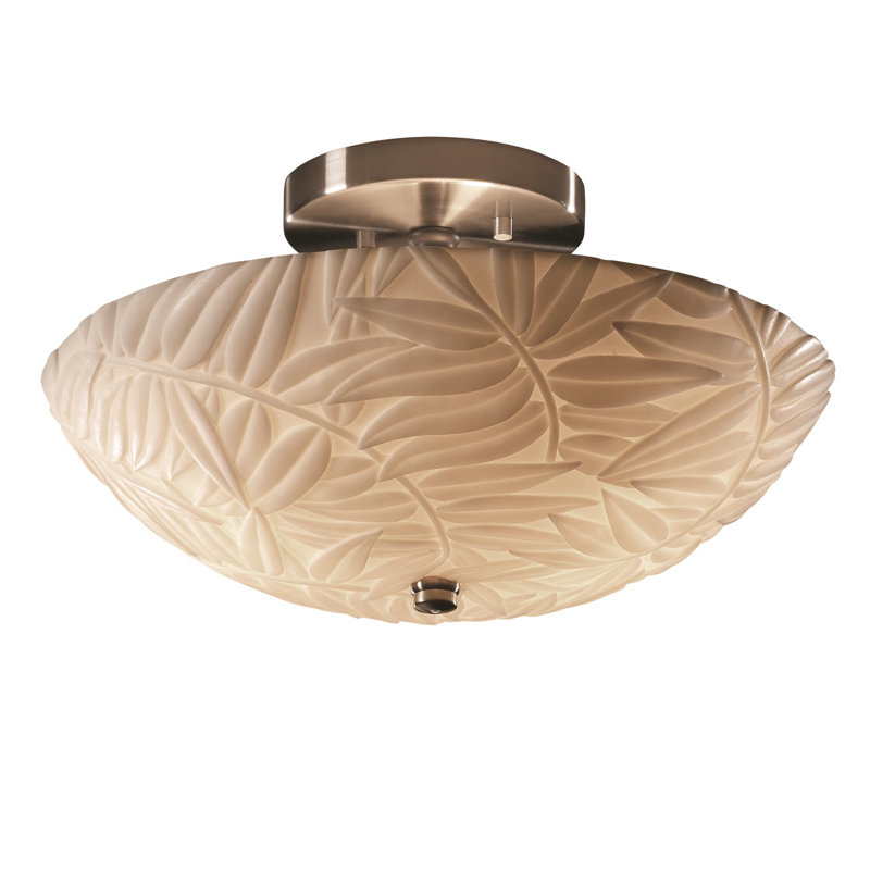 Plafonnier semi-encastré à cuves 14" unique Eulalie