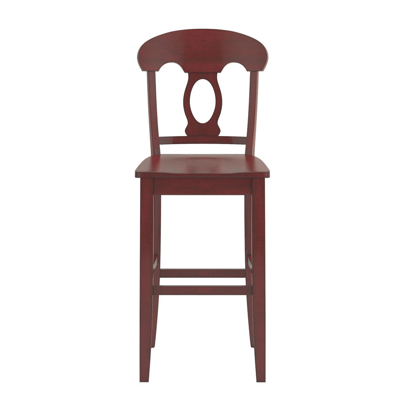 Beaufort Solid Wood Counter Stool, Antique Berry, Bar Stool (29” Seat Height)
