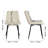 Extendable Dining Table And Chairs Set Of 4, Concrete Effect Rectangular Table With Upholstered Faux Leather Chairs For Dining Room,Kitchen-1447363096-1447363092