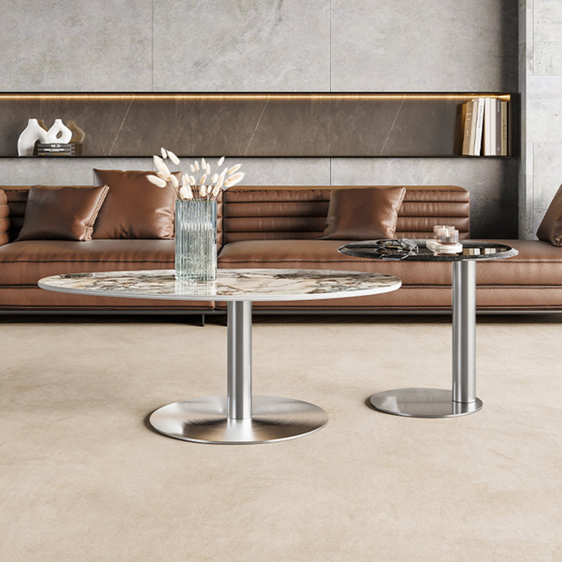 Creative simple marble coffee table