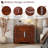 Orion Mid-Century Modern Wood Nightstand With Diamond-Pattern Drawers And Silver Accents-116484474-130178408