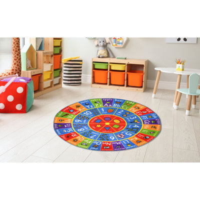 ABC Alphabet Numbers Educational Learning Game Play Kids Circle Time Rug Carpet Classroom Playroom -  Zoomie Kids, A74A2A413C3A40339A7D7C4039CFF123