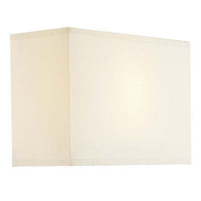 Staunton 17cm H Fabric Rectangle Wall Sconce Shade ( Screw On ) in Cream