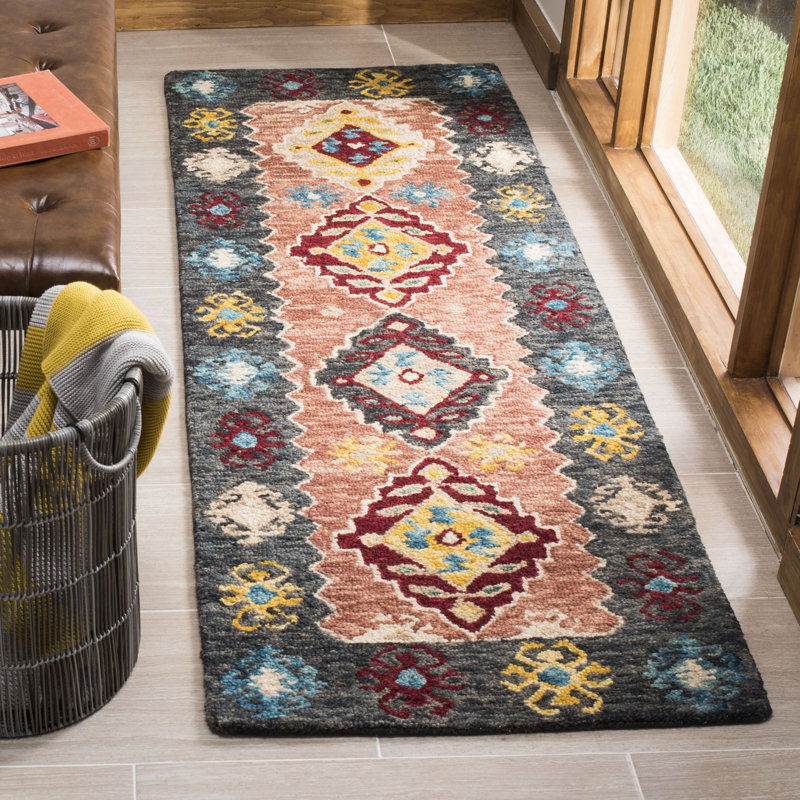 Popp Hand Tufted Wool Southwestern Rug, Runner 2'3" x 7'