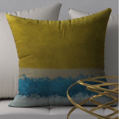 Housse de coussin décoratif carrée et insert